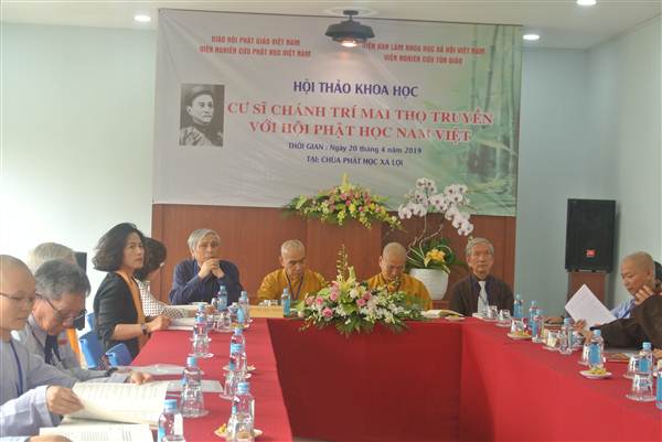 KỶ YẾU HỘI THẢO KHOA HỌC “CƯ SĨ CHÁNH TRÍ MAI THỌ TRUYỀN  VỚI HỘI PHẬT HỌC NAM VIỆT”