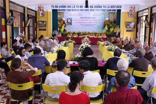 HỘI THẢO KHOA HỌC “CƯ SĨ CHÁNH TRÍ- MAI THỌ TRUYỀN VỚI HỘI PHẬT HỌC NAM VIỆT”