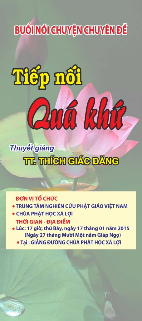 Nói chuyện chuyên đề: Tiếp nối quá khứ