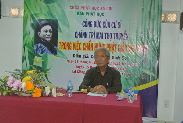 CƯ SĨ CHÁNH TRÍ MAI THỌ TRUYỀN: