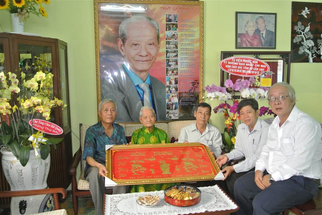 MỪNG THỌ CƯ SĨ TỐNG HỒ CẦM 100 TUỔI