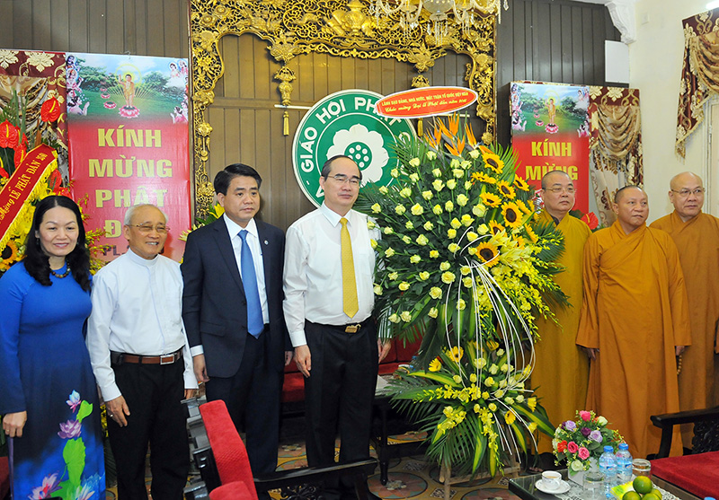 ÔNG NGUYỄN THIỆN NHÂN CHÚC MỪNG GIÁO HỘI PHẬT GIÁO VIỆT NAM