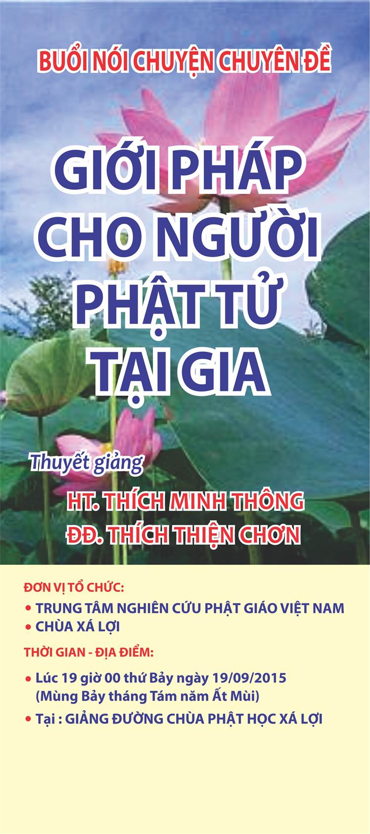 NÓI CHUYỆN CHUYÊN ĐỀ 