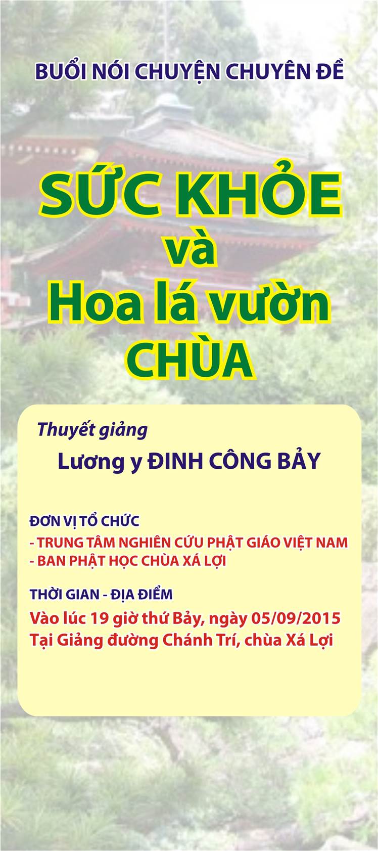 NÓI CHUYỆN CHUYÊN ĐỀ 